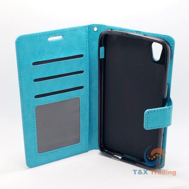 Alcatel idol 4 - Book Style Wallet Case with Strap