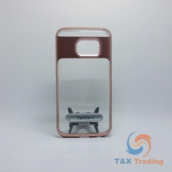 Samsung Galaxy S7 Edge - TanStar Aluminum Bumper Frame Case with Kickstand
