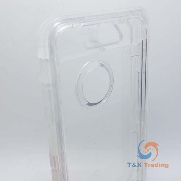 Apple iPhone 6 / 6S / 7 / 8 / SE 2020 / SE 2022 - Transparent Fashion Defender Case with Belt Clip