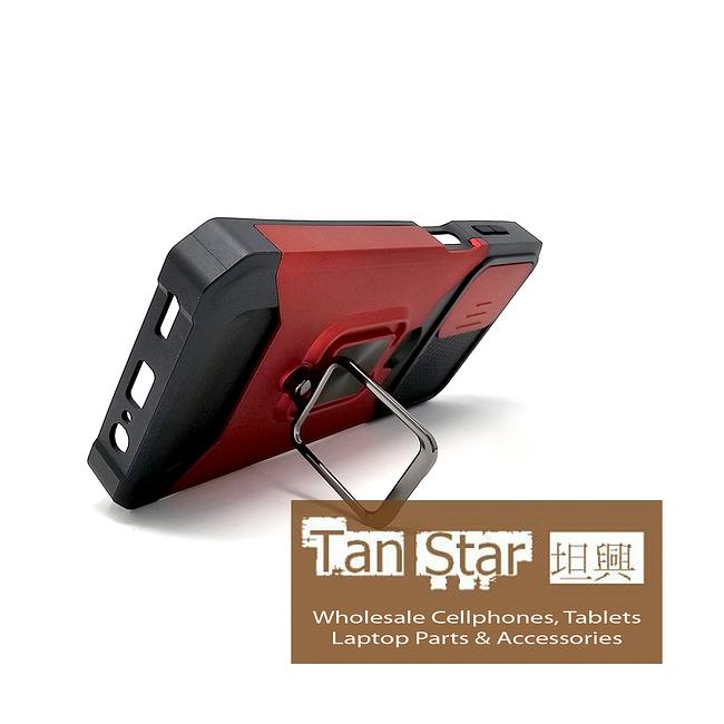 Samsung Galaxy A25 5G - Secure Card Holder Magnet Enabled Case with Ring Kickstand