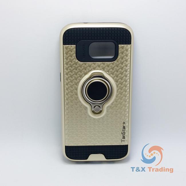 Samsung Galaxy S7 Edge - TanStar Magnet Enabled Case with Ring Kickstand