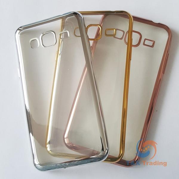 Samsung Galaxy J3 - Chrome Edge Silicone Case