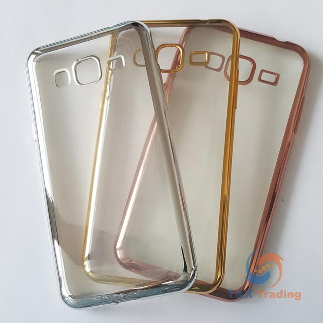 Samsung Galaxy J3 - Chrome Edge Silicone Case