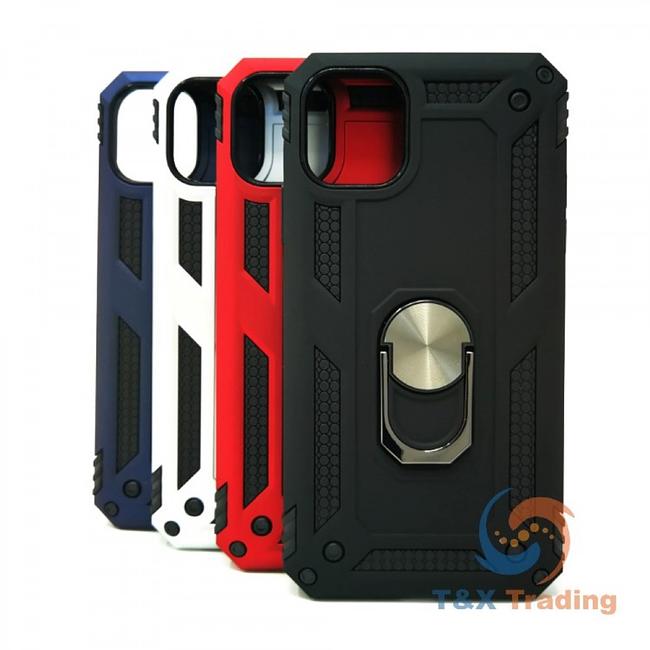 Apple iPhone 11 Pro Max - Transformer Magnet Enabled Case with Ring Kickstand