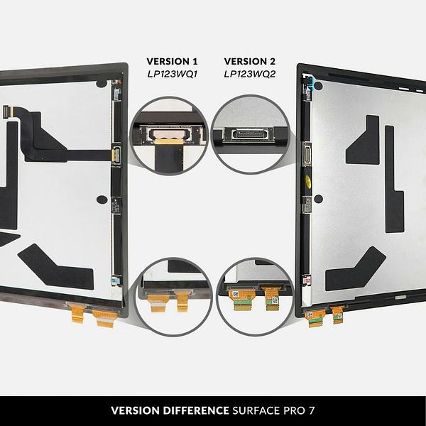 Lcd assembly VERSION 2: LP123WQ2 Microsoft surface Pro 7 1866
