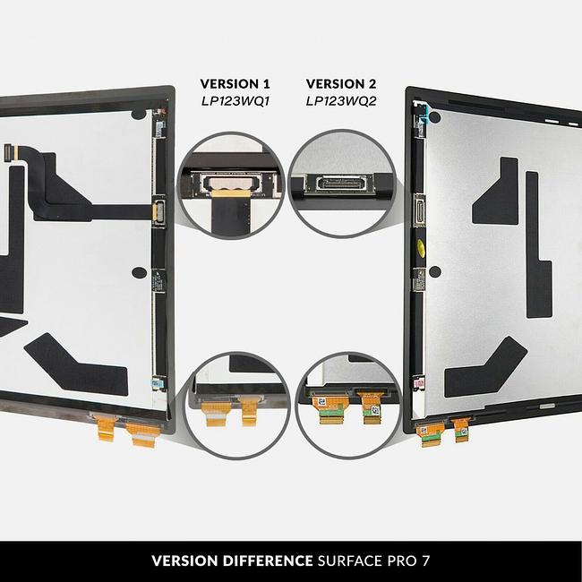 Lcd assembly VERSION 2: LP123WQ2 Microsoft surface Pro 7 1866