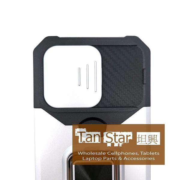 Apple iPhone 14 Pro Max - Secure Card Holder Magnet Enabled Case with Ring Kickstand