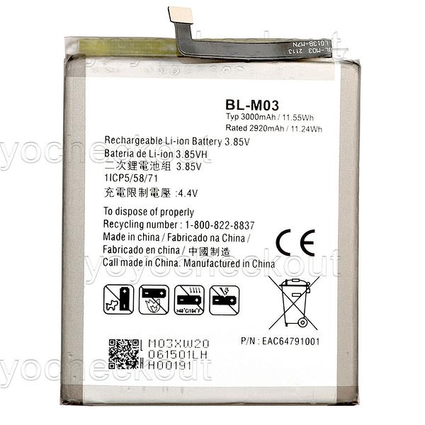 replacement battery BL-M03 for LG K32 2020 LM-K200 K20 K22 2020