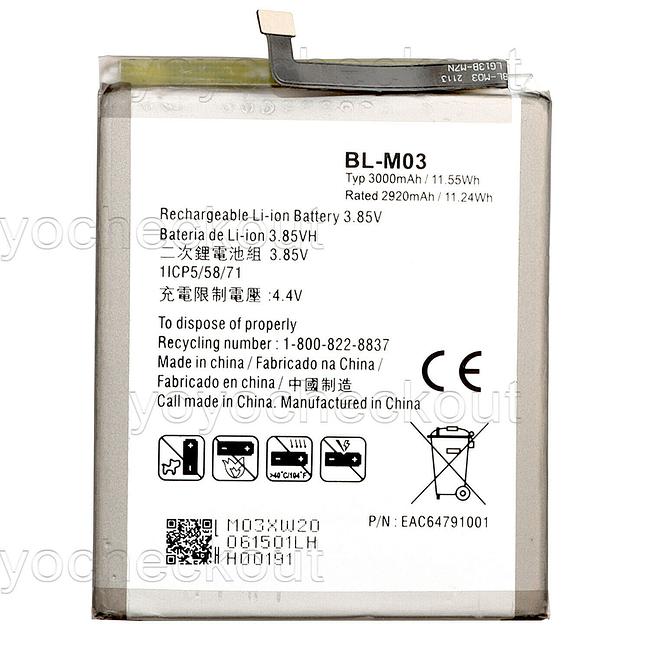 replacement battery BL-M03 for LG K32 2020 LM-K200 K20 K22 2020