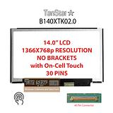 14.0" Laptop LCD Screen + Touch Screen 1366x768p 40 Pins B140XTK02.0