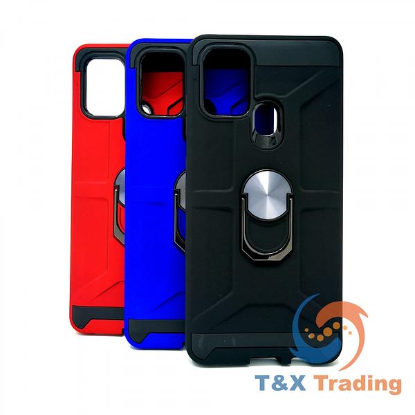 Samsung Galaxy A21S / A71 - Golem Dual Layered Magnet Enabled Case with Ring Kickstand