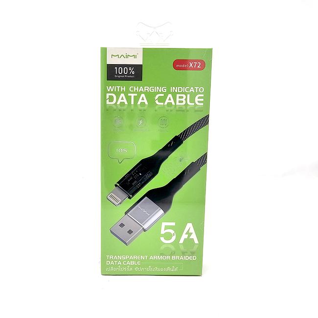 Maimi X72 - Braided Fast Charging Lightning Data Charger Cable for Apple iPhone - 1 Meter