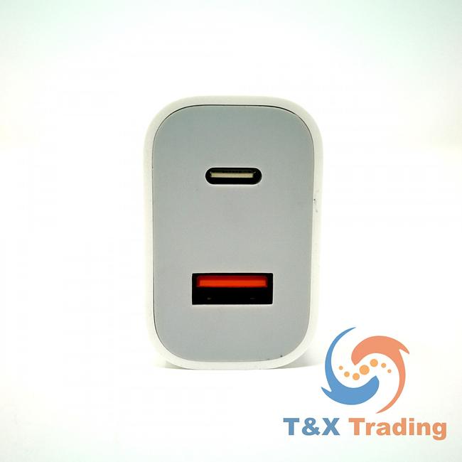 DUAL OUTPUT Fast Charger Wall Power Adapter for iPhone 20W