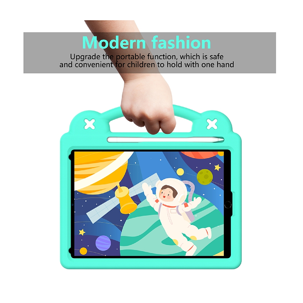 Apple iPad 7 / 8 / 9 10.2" / iPad Pro 10.5" / iPad Air 3 10.5" - Kids Heavy Duty Shockproof Case with Removable Dolls and Kickstand