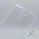 LG K10 (2017) - Silicone Phone Case With Dust Plug