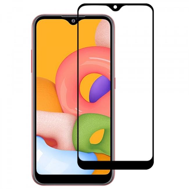 Samsung Galaxy A10E / A01 - 3D FULL Glue Tempered Glass Screen Protector