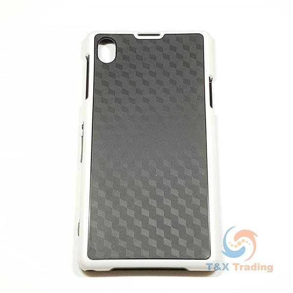 Sony Xperia Z1 - Plaid Pattern with Colored Silicone Bumper case