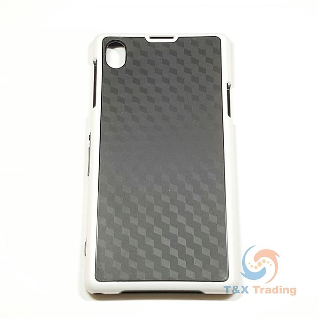 Sony Xperia Z1 - Plaid Pattern with Colored Silicone Bumper case