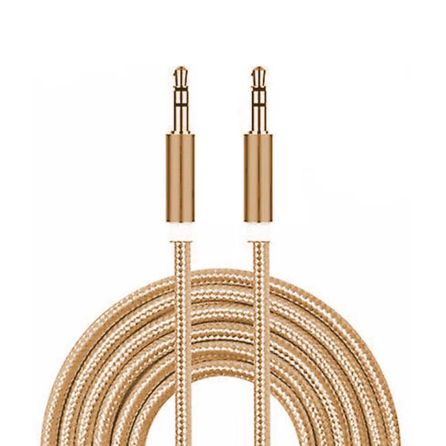 Braided Headphone Jack 3.5mm male-to-male Aux Cable - 1m