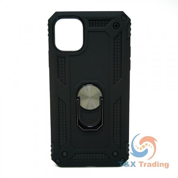 Apple iPhone 11 Pro Max - Transformer Magnet Enabled Case with Ring Kickstand