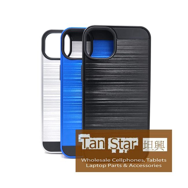 Apple iPhone 13 / 14 - Slim Sleek Brush Metal Case