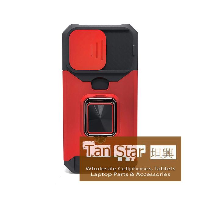 Apple iPhone 14 Pro - Secure Card Holder Magnet Enabled Case with Ring Kickstand