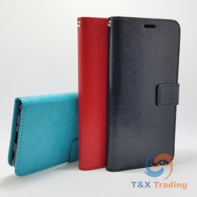 LG V40 - Book Style Wallet Case With Strap