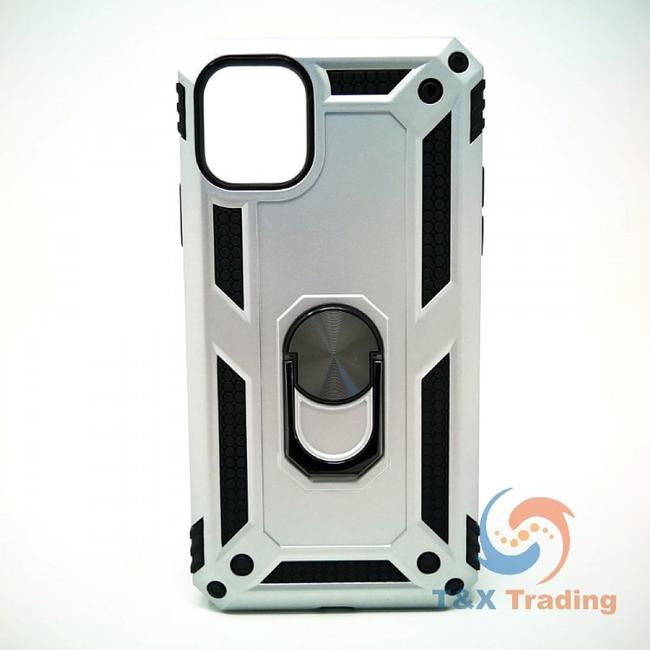 Apple iPhone 11 Pro Max - Transformer Magnet Enabled Case with Ring Kickstand