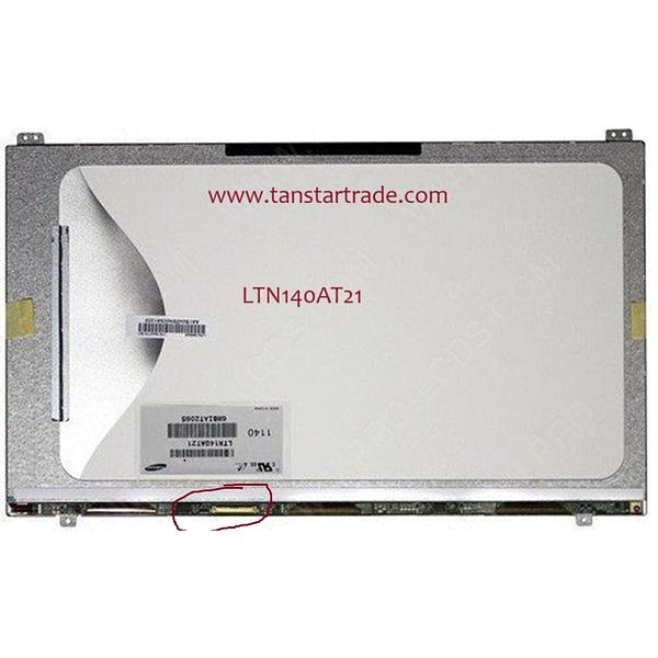 14.0" Laptop LCD Screen 1366x768p 40 Pins with Brackets LTN140AT21