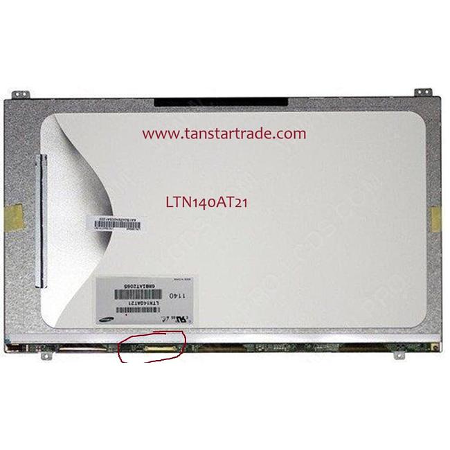 14.0" Laptop LCD Screen 1366x768p 40 Pins with Brackets LTN140AT21