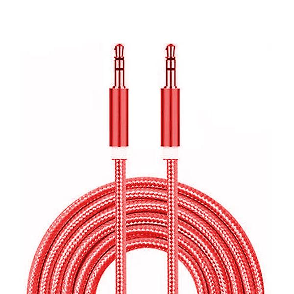Braided Headphone Jack 3.5mm male-to-male Aux Cable - 1m