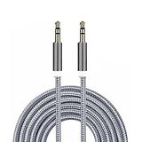 Braided Headphone Jack 3.5mm male-to-male Aux Cable - 1m