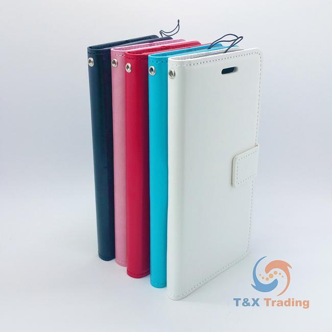 Apple iTouch 5 / 6 - Book Style Wallet Case with Strap for iPod Touch