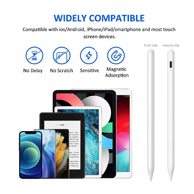 Active Stylus Pen Rechargeable Tactile Stylus for iOS and Android