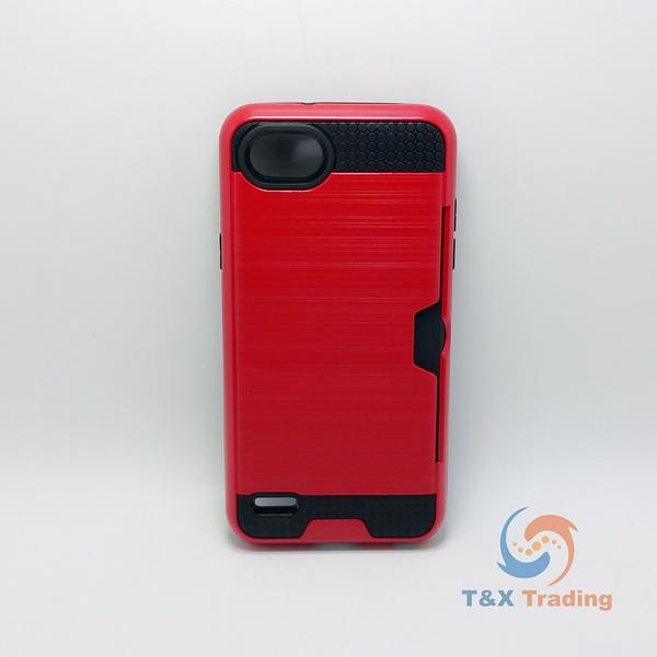 LG Q6 - Slim Sleek Case with Credit Card Holder Case