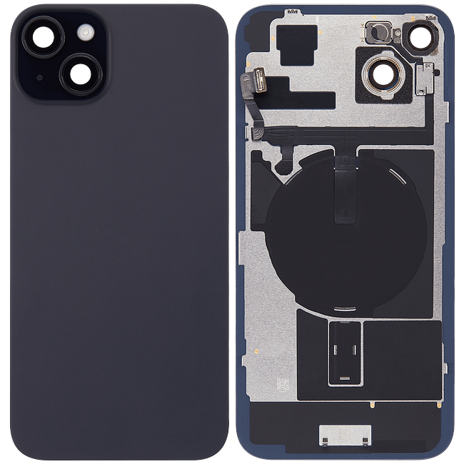 back cover glass with metal and flex for iPhone 15 Plus (original pull, good condition)