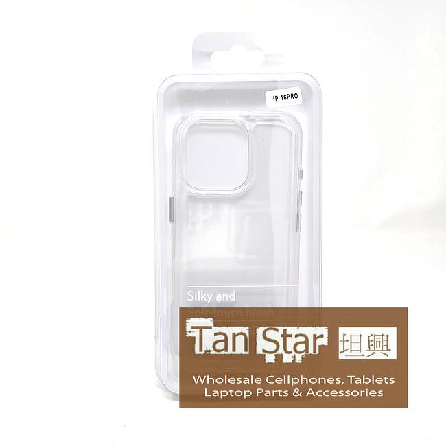 Apple iPhone 16 Pro - GEL Soft Protective Case with Metal Buttons Silicone Phone Case