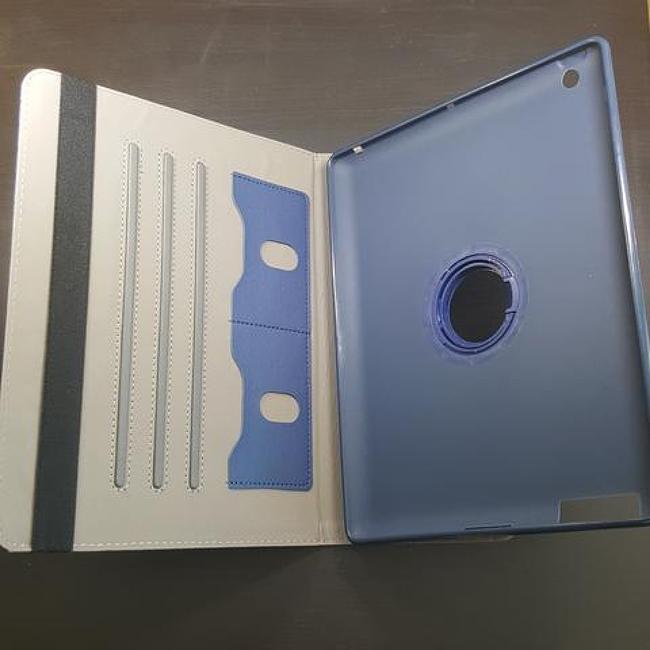 Apple iPad 2 / 3 / 4 - Grid Plaid Pattern 360° Tablet Case