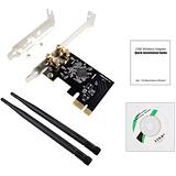 EDUP WiFi Card AC1200Mbps 2.4GHz/5GHz Dual Band PCI Express (PCIe) Wireless Adapter Network Card with 2×6dBi External Antenna for Desktop