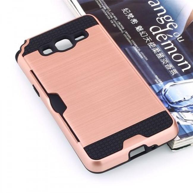 Samsung Galaxy Grand Prime - Slim Sleek Case with Credit Card Holder Case