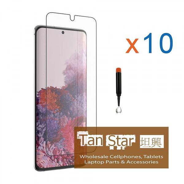 Samsung Galaxy S21 Plus   BOX (10Pcs) UV 3D Tempered Glass Screen Protector