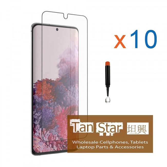 Samsung Galaxy S21 Plus   BOX (10Pcs) UV 3D Tempered Glass Screen Protector