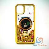 Apple iPhone 11 Pro -  Water Liquid Case with Pop Socket Mirror