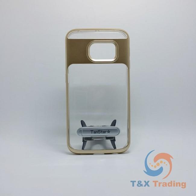 Samsung Galaxy S6 Edge - TanStar Aluminum Bumper Frame Case with Kickstand