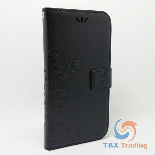 Apple iPhone X / XS - Butterfly Book Style Wallet Case with Strap