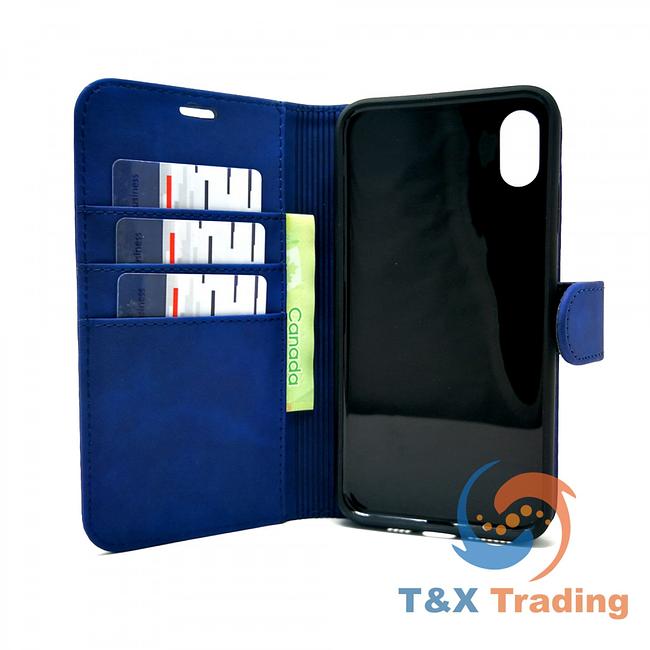 Apple iPhone XR - TanStar Soft Touch Magnet REMOVABLE Wallet Case