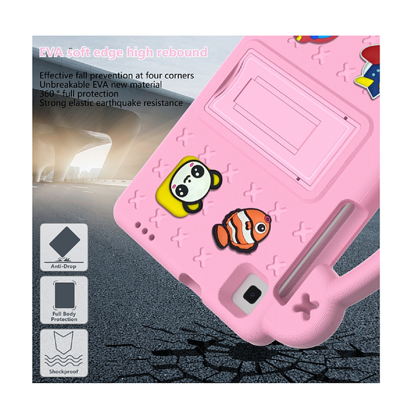 Samsung Galaxy Tab A9 Plus (X210) - Kids Heavy Duty Shockproof Case with Removable Dolls and Kickstand