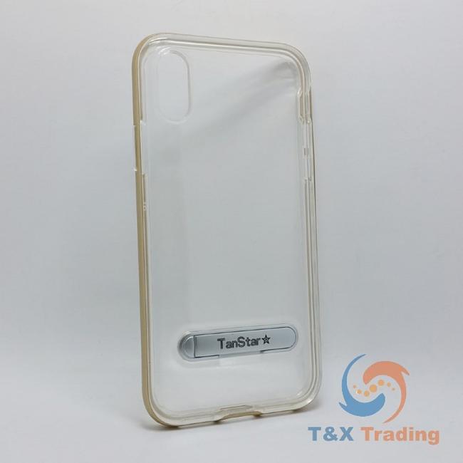 Apple iPhone X / XS - TanStar Aluminum Bumper Frame Case with Kickstand