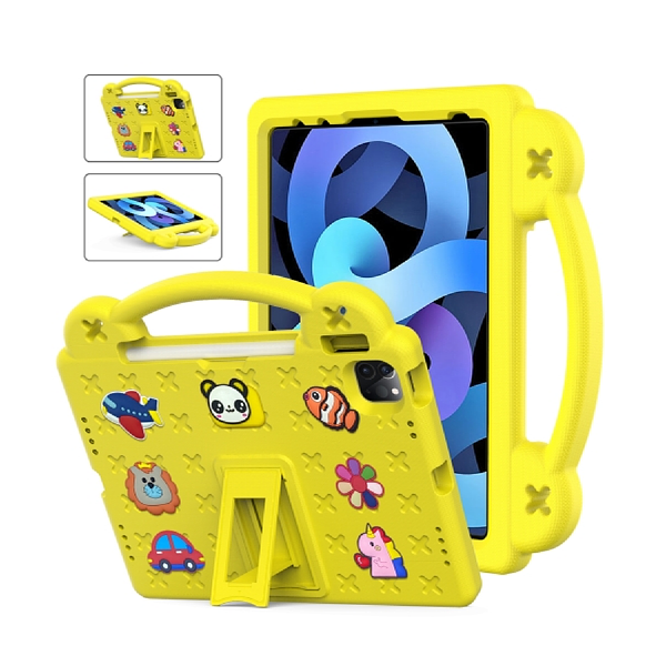 Apple iPad Air 4 / Air 5 / 11" M2 (2024) / Pro 11" (2nd / 3rd / 4th) / 10th 11th Gen - Kids Heavy Duty Shockproof Case with Removable Dolls and Kickstand