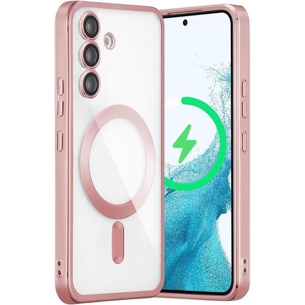 Samsung Galaxy S24 Plus / S25 Plus - Chrome Edge Magnet RING Silicone Case